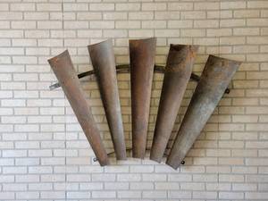 lot 641 image: Antique Windmill Blade Section - Wall Hanger - Overall about 55 x 36 Tall