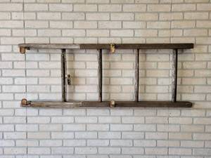lot 646 image: Vintage Wood Ladder for Wall Hanging  Shelf - 55 x 20 x 3