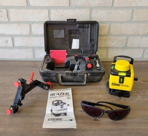 lot 676 image: Empire Blazer Rotary Laser Level w Case and More - Tested and Works