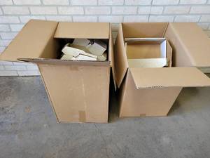 lot 691 image: (2) Big Boxes of Assorted Cardboard Parts Bins