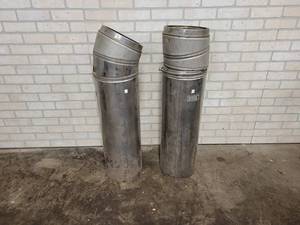 lot 817 image: Sections of 8 Class A Metalbestos Chimney - Includes (2) 30 Straights and (2) Elbows