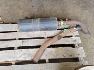 lot 833 image: Generator Muffler and Exhaust Tube - Tube is 2.5 and Muffler is 20 x 7