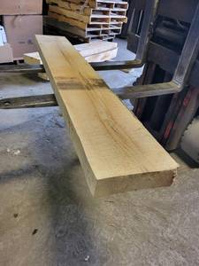 lot 577 image: Large Rough Sawn Basswood Slab - 72 x 11 x 3-34