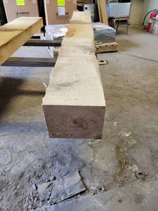 lot 578 image: Large Rough Sawn Basswood Slab - 82 x 8-12 x 7