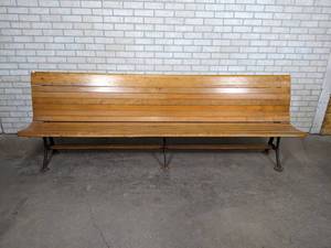 lot 527 image: Vintage Long Fold-Up Wood Bench