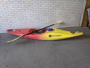 lot 591 image: Pro-Line Perception Kayak - 106 Long x 24 Wide - Includes Paddle