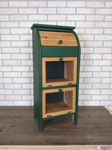 lot 603 image: Small Roll-Top Cabinet - 13 x 11 x 32-12 - NO SHIPPING