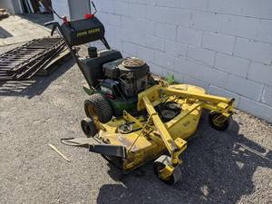 lot 507 image: 1991 John Deere GX133 54 Commercial Walk Behind Lawnmower - Only 497 hrs - 17HP Engine - Works Great - SEE VIDEO