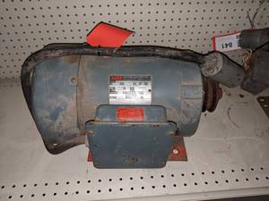 lot 840 image: AJAX 3HP 1 Phase Electric Motor - 1750 RPM - 1.125 Shaft