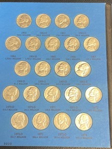 (62) Jefferson Nickels In Folder --...