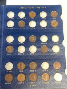 1909-1940 Wheat Cents In Folder ...