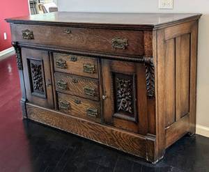 Gorgeous Antique Oak Sideboard