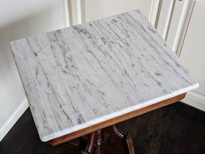 Antique Marble Topped Side Table
