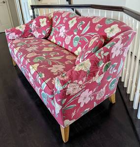 Ethan Allen Floral Print Sofa