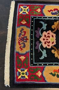 Vibrant Colored Wool Accent Rug