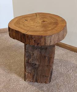Rustic Wood Side Table