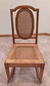 Petite Vintage Cane Backed Rocking Chair