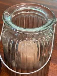 Pair of Decorative Glass Candle Jars