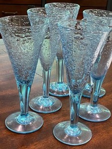 Lovely Handblown Wine or Champagne Glasses
