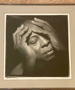 Framed Black and White Photograph of Chico Valdez by Marc Norberg