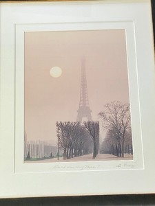 Lovely Framed Photograph Good Morning Paris  by Gun Ji Liang