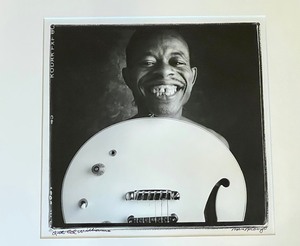 Framed Black and White Portrait of Lil Ed Williams Marc Norberg