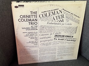 Record LP The Ornate Coleman Trio