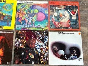 Variety of Six SunRa Record Albums