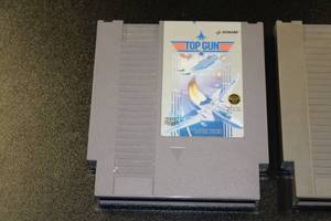 lot 4 image: NES Top Gun & Top Gun The Second Mission Video Game Lot