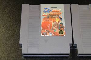 lot 5 image: NES Double Dribble & WWF WrestleMania Video Game Lot