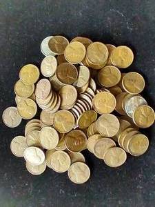 100 Unsearched Wheat Pennies