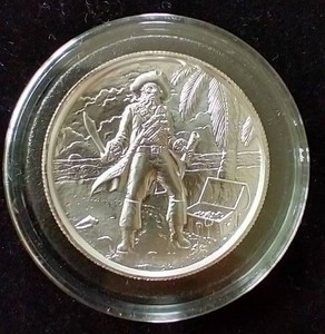 Ultra High Relief 2 Oz. Silver Pirate Coin