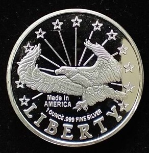 Liberty 1 Oz. Silver Round