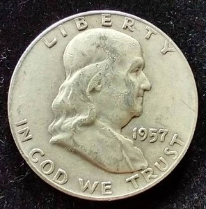 1957-D Franklin Half Dollar