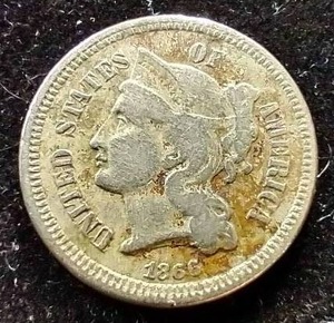 1866 3 Cent Nickel