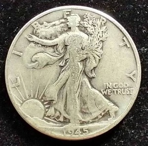1945 Walking Liberty Half Dollar