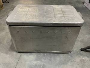 Vintage Kampkold Aluminum Ice Chest