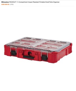 Milwaukee PACKOUT 11-Compartment Impact Resistant Portable Small Parts Organizer. See Pictures