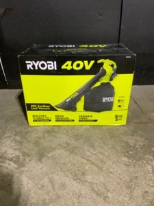 RYOBI 40V Vac Attack Cordless Leaf VacuumMulcher with 5.0 Ah Battery and Charger. See Pictures