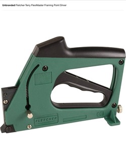 lot 20 image: Unbranded Fletcher-Terry FlexiMaster Framing Point Driver & (2) Boxes of FlexiMaster Points for the 07-700. See Pictures
