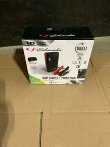 lot 28 image: Schumacher Electric Schumacher Automotive 12-Volt 1000 Peak Amp Lithium Ion Portable Jump Starter and Portable Power Bank. See Pictures