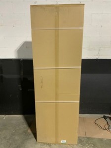 lot 56 image: Husky Ready-to-Assemble 24-Gauge Steel Garage Gear Cabinet in Black (36 in. W x 72 in. H x 24 in. D). See Pictures