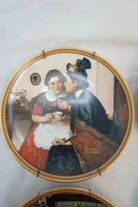 lot 2 image: Norman Rockwell decorative plates