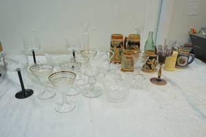 lot 7 image: glassware and beer steins