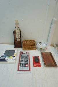 lot 8 image: television remote, bluetooth keyboard