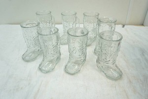 lot 62 image: glass drinking glass boots