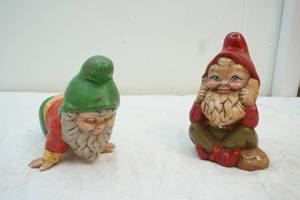 lot 67 image: vintage garden gnomes