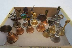 lot 72 image: vintage state and location advertisement bells