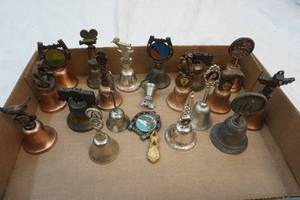 lot 73 image: vintage state and location advertisement bells