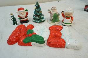 lot 77 image: vintage Christmas decorations